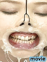 Extreme nose torture bukkake